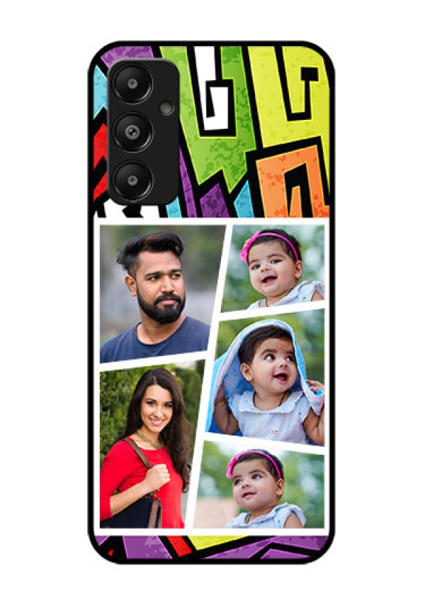 Galaxy A05s Custom Glass Phone Case - Graffiti Pattern Design