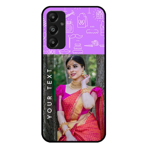 Galaxy A05s Custom Glass Phone Case - Birthday Icons Design Galaxy A05s Custom Glass Phone Case - Birthday Icons Design