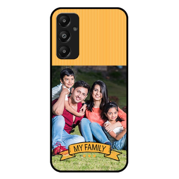 Galaxy A05s Custom Glass Phone Case - My Family Design