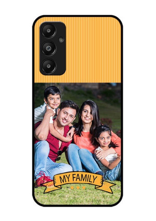 Galaxy A05s Custom Glass Phone Case - My Family Design