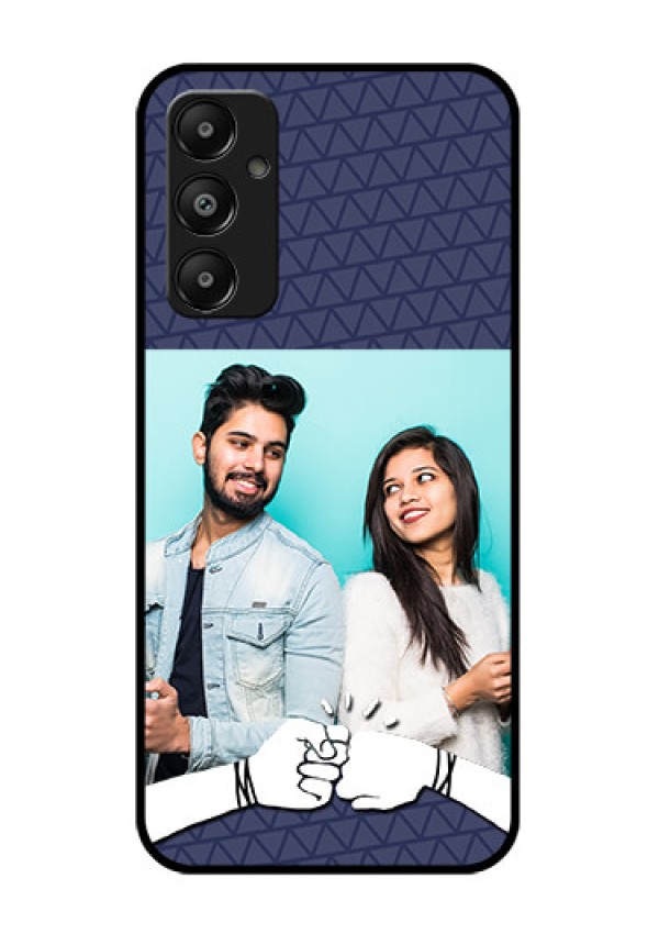 Galaxy A05s Custom Glass Phone Case - With Best Friends Design