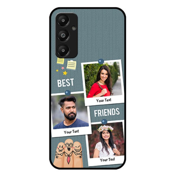 Galaxy A05s Custom Glass Phone Case - Sticky Frames And Friendship Design Galaxy A05s Custom Glass Phone Case - Sticky Frames And Friendship Design