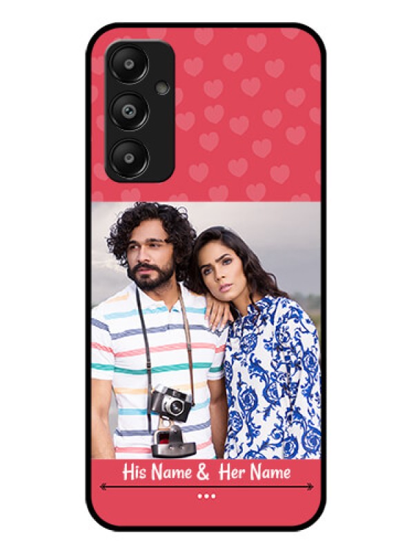 Custom Galaxy A05s Custom Glass Phone Case - Simple Love Design