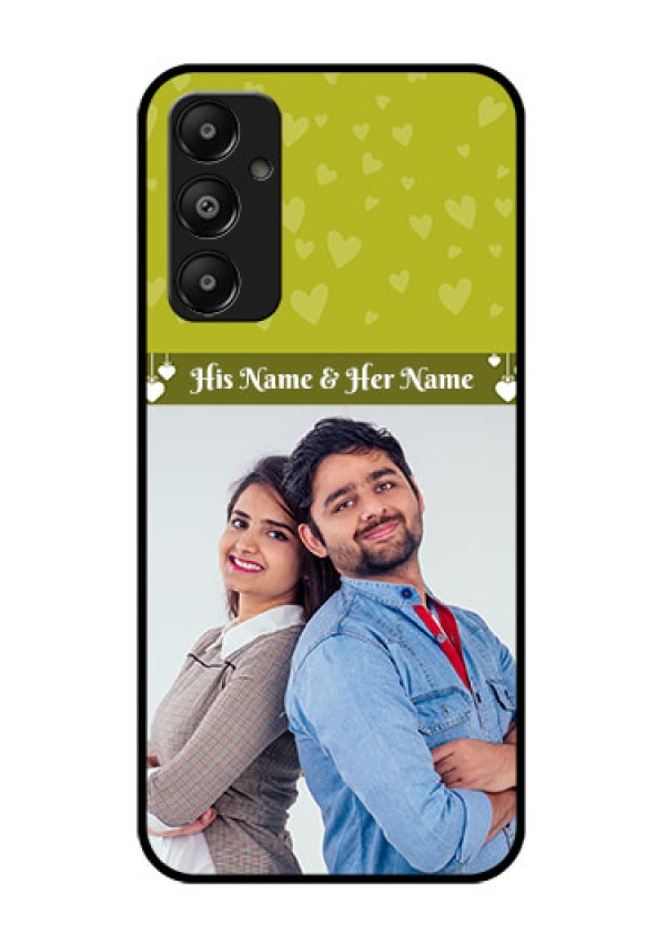 Galaxy A05s Custom Glass Phone Case - You & Me Heart Design