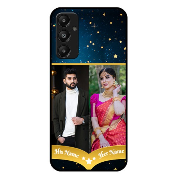Galaxy A05s Custom Glass Phone Case - Galaxy Stars Backdrop Design