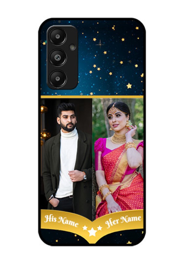Galaxy A05s Custom Glass Phone Case - Galaxy Stars Backdrop Design