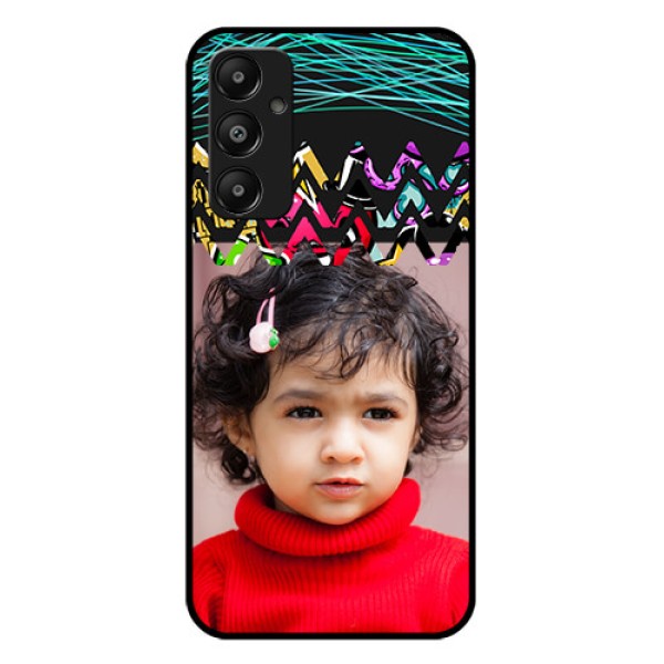 Galaxy A05s Custom Glass Phone Case - Neon Abstract Design