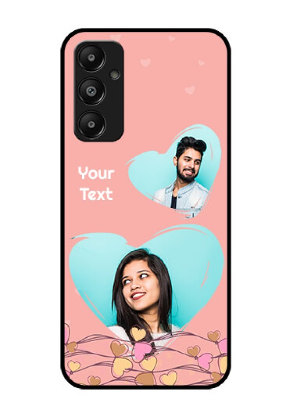 Galaxy A05s Custom Glass Phone Case - Love Doodle Design