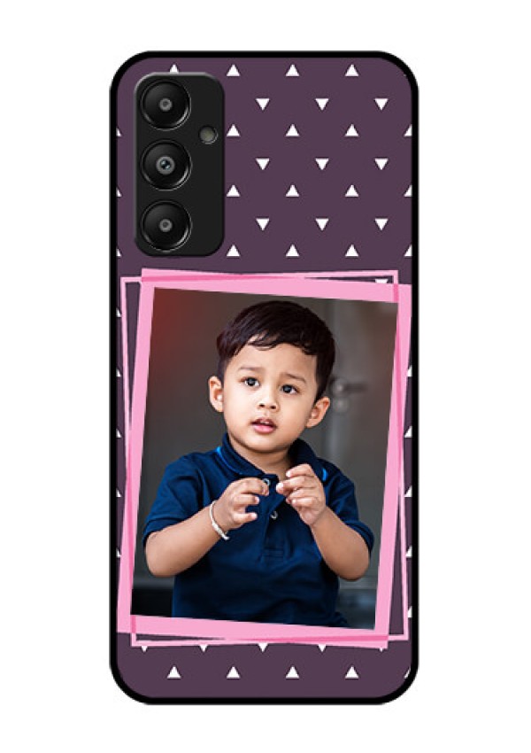 Galaxy A05s Custom Glass Phone Case - Triangle Pattern Dotted Design