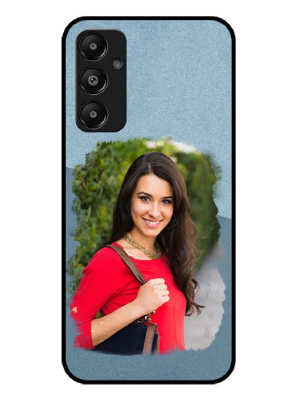 Custom Galaxy A05s Custom Glass Phone Case - Grunge Line Art Design