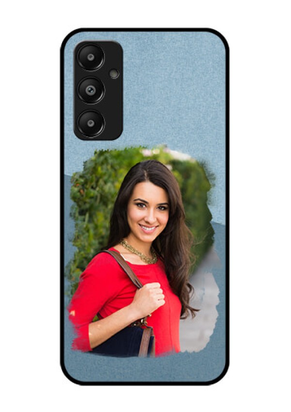 Galaxy A05s Custom Glass Phone Case - Grunge Line Art Design