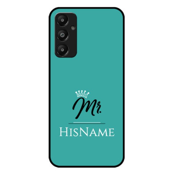 Galaxy A05s Custom Glass Phone Case - Mr With Name Design Galaxy A05s Custom Glass Phone Case - Mr With Name Design