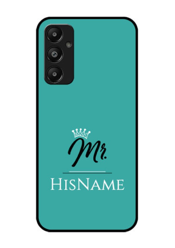 Galaxy A05s Custom Glass Phone Case - Mr With Name Design