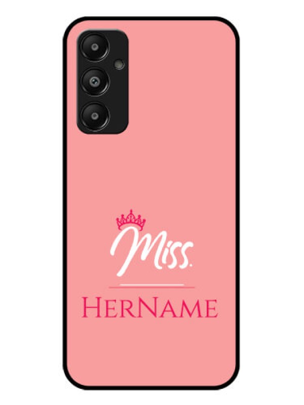 Custom Galaxy A05s Custom Glass Phone Case - Mrs With Name Design