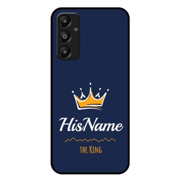 Galaxy A05s Custom Glass Phone Case - King With Name Design