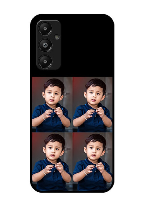 Galaxy A05s Custom Glass Phone Case - 4 Image Holder Design