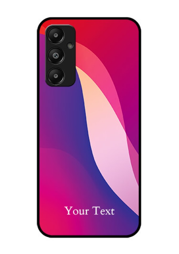 Galaxy A05s Custom Glass Phone Case - Digital Abstract Overlap Design