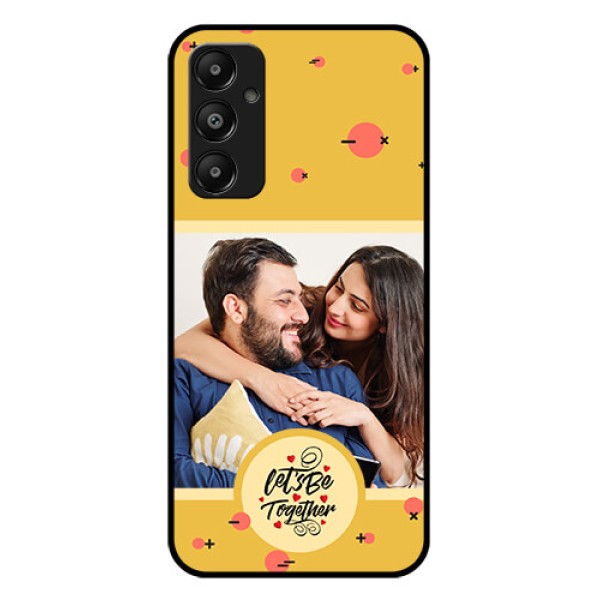 Galaxy A05s Custom Glass Phone Case - Lets Be Together Design