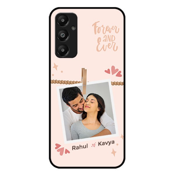 Galaxy A05s Custom Glass Phone Case - Forever And Ever Love Design
