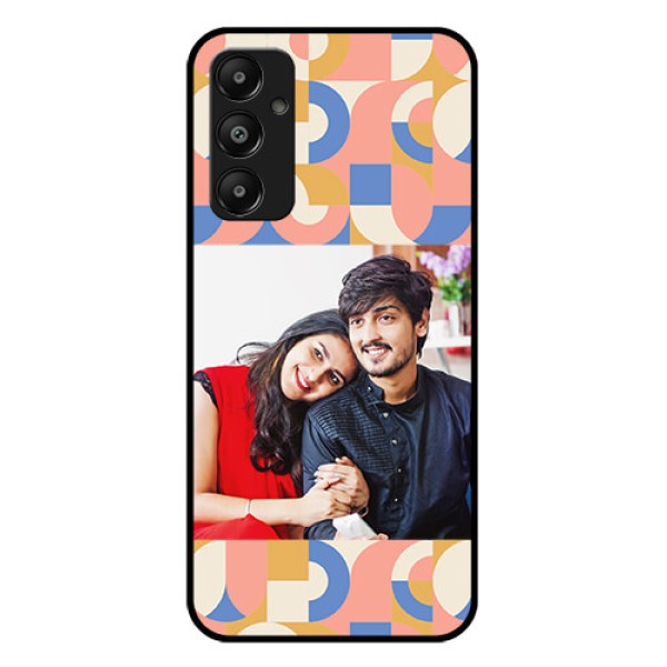 Galaxy A05s Custom Glass Phone Case - Semi - Circle Maze Pattern Design Galaxy A05s Custom Glass Phone Case - Semi - Circle Maze Pattern Design
