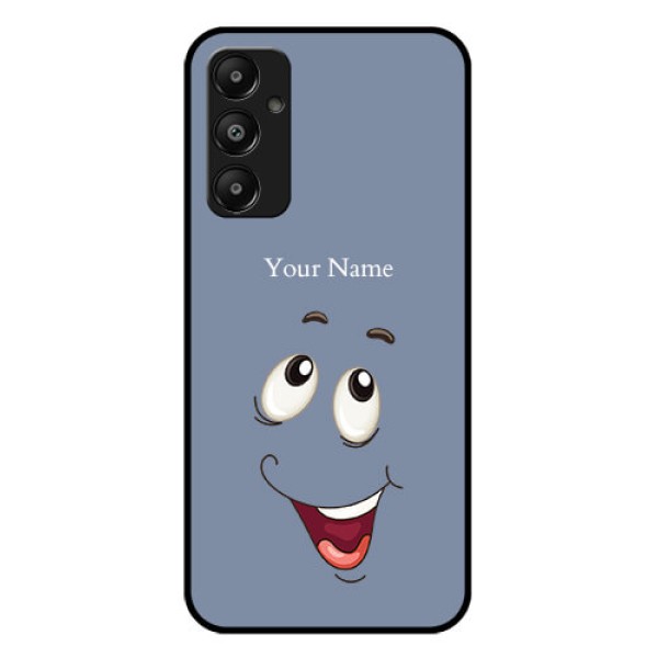 Galaxy A05s Custom Glass Phone Case - Laughing Cartoon Face Design Galaxy A05s Custom Glass Phone Case - Laughing Cartoon Face Design