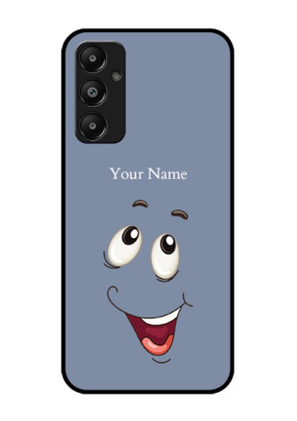 Galaxy A05s Custom Glass Phone Case - Laughing Cartoon Face Design