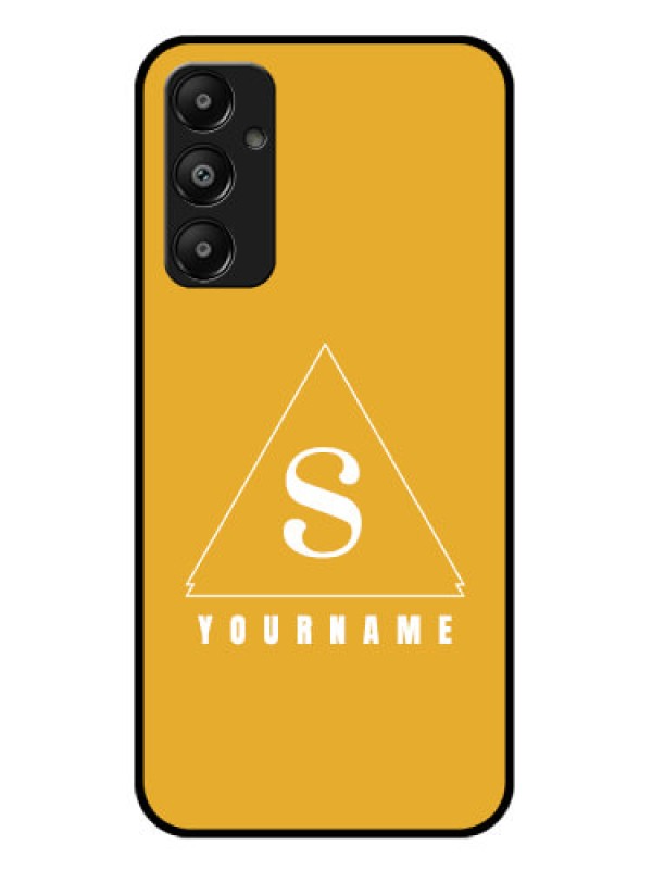 Custom Galaxy A05s Custom Glass Phone Case - Simple Triangle Design