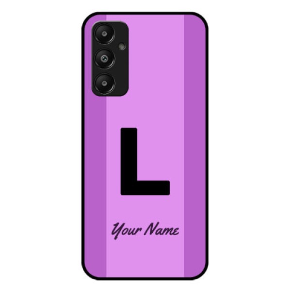 Galaxy A05s Custom Glass Phone Case - Tricolor Custom Text Design