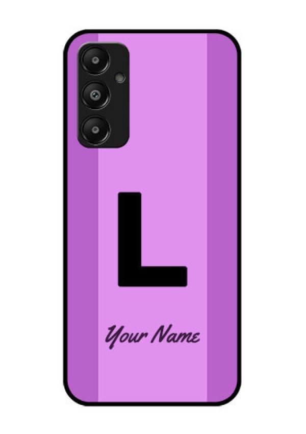 Galaxy A05s Custom Glass Phone Case - Tricolor Custom Text Design