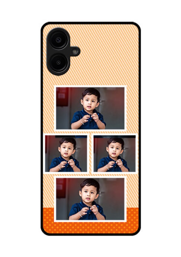 Samsung Galaxy A06 Custom Glass Phone CaseBulk Photos Upload Design