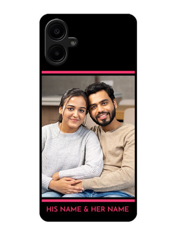 Custom Samsung Galaxy A06 Custom Glass Phone CaseWith Add Text Design