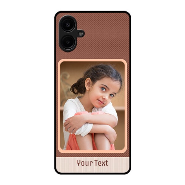 Samsung Galaxy A06 Custom Glass Phone CaseSimple Pic Upload Design Samsung Galaxy A06 Custom Glass Phone CaseSimple Pic Upload Design