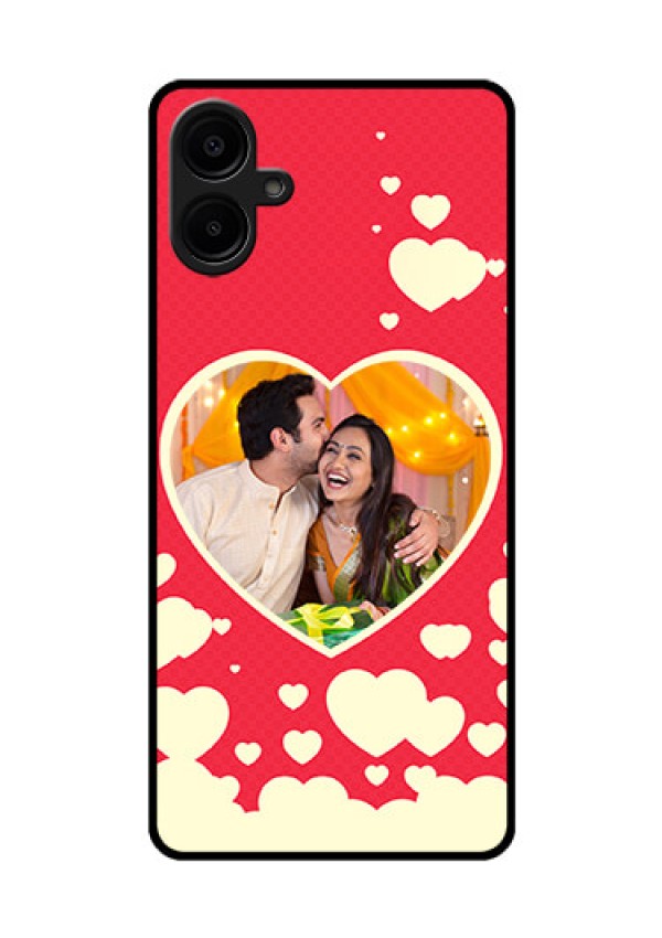 Samsung Galaxy A06 Custom Glass Phone CaseLove Symbols Phone Cover Design