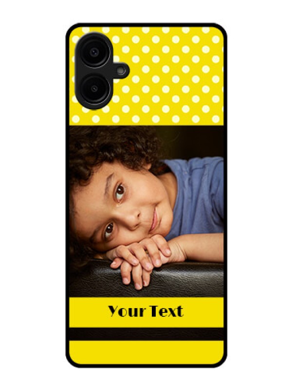 Custom Samsung Galaxy A06 Custom Glass Phone CaseBright Yellow Case Design