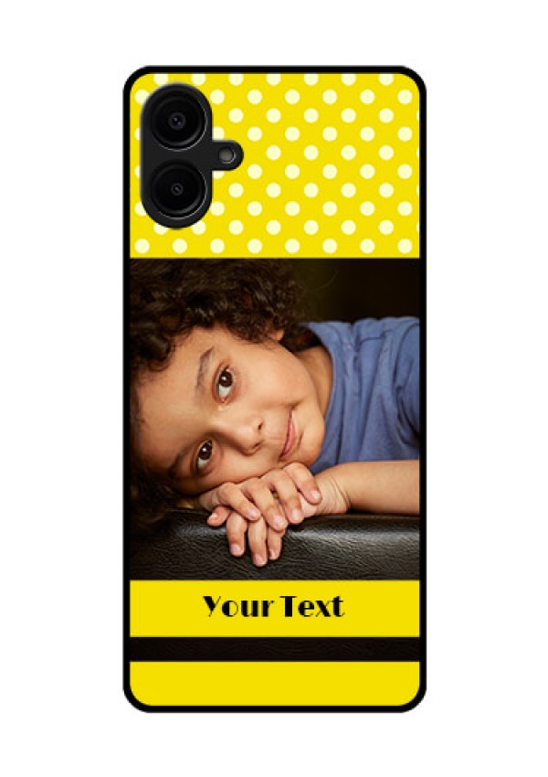Samsung Galaxy A06 Custom Glass Phone CaseBright Yellow Case Design