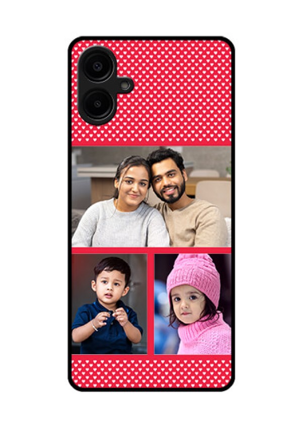 Samsung Galaxy A06 Custom Glass Phone CaseBulk Photo Upload Design
