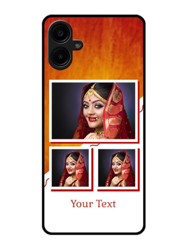 Custom Samsung Galaxy A06 Custom Glass Phone CaseWedding Memories Design