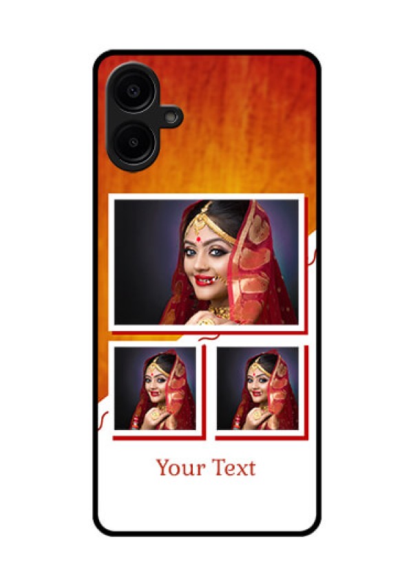 Samsung Galaxy A06 Custom Glass Phone CaseWedding Memories Design