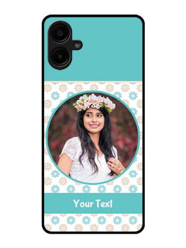 Custom Samsung Galaxy A06 Custom Glass Phone CaseBeautiful Flowers Design