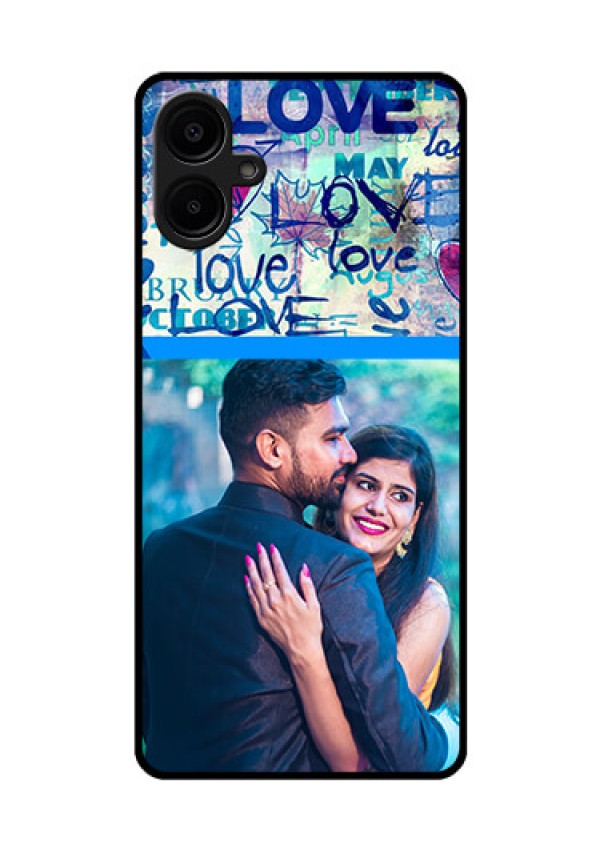 Samsung Galaxy A06 Custom Glass Phone CaseColorful Love Design