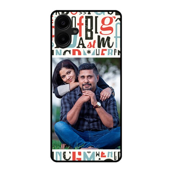 Samsung Galaxy A06 Custom Glass Phone CaseAlphabet Design