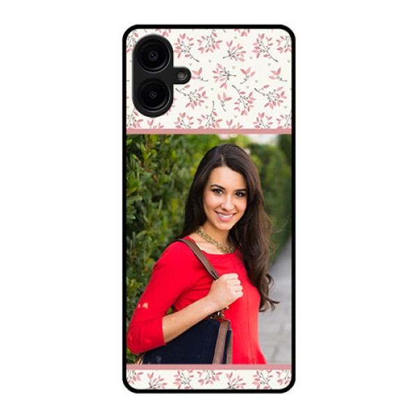 Samsung Galaxy A06 Custom Glass Phone CaseStunning Floral Design