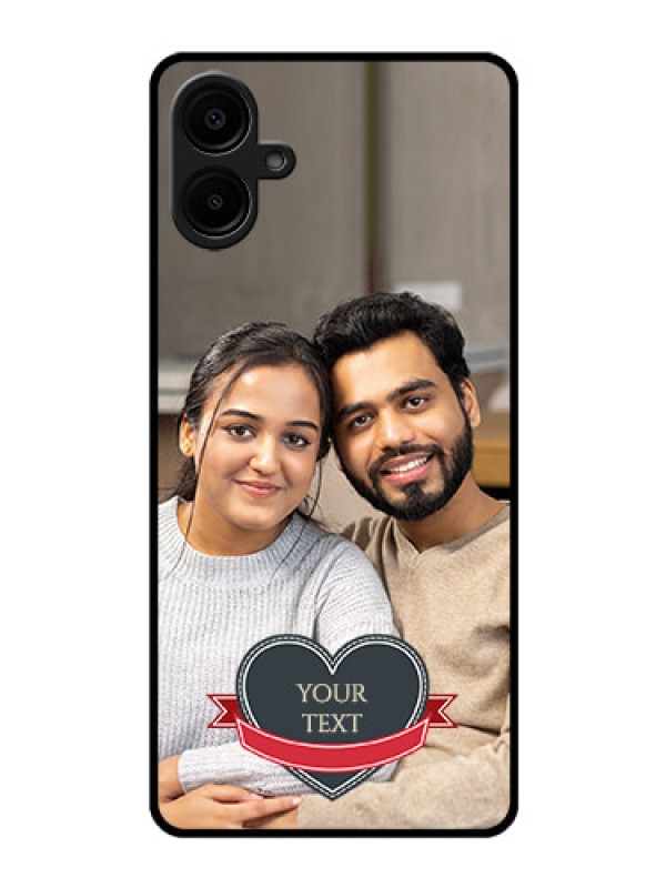 Custom Samsung Galaxy A06 Custom Glass Phone CaseJust Married Couple Design