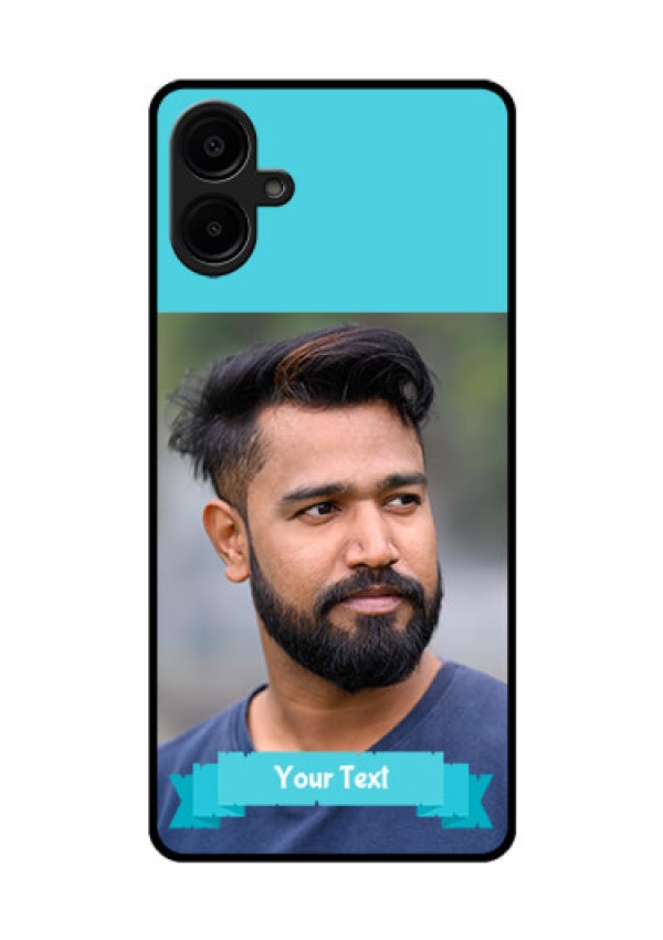 Samsung Galaxy A06 Custom Glass Phone CaseBlue Color Design