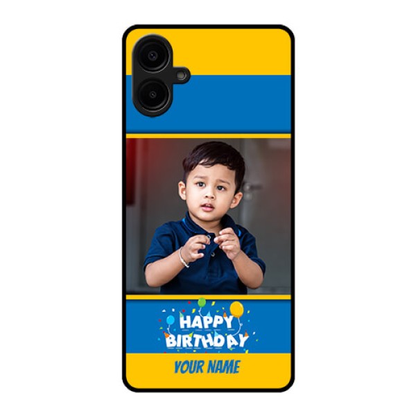Samsung Galaxy A06 Custom Glass Phone CaseBirthday Wishes Design Samsung Galaxy A06 Custom Glass Phone CaseBirthday Wishes Design