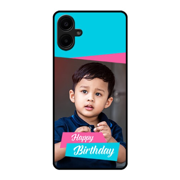 Samsung Galaxy A06 Custom Glass Phone CaseImage Holder With 2 Color Design Samsung Galaxy A06 Custom Glass Phone CaseImage Holder With 2 Color Design