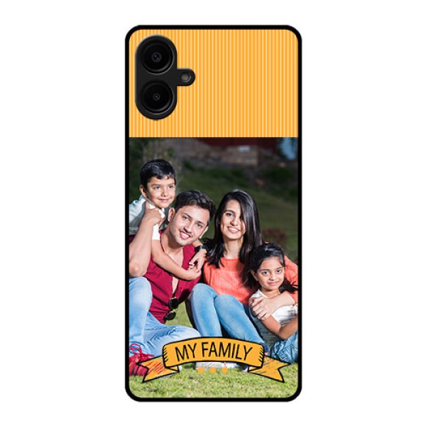 Samsung Galaxy A06 Custom Glass Phone CaseMy Family Design
