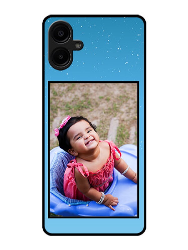 Custom Samsung Galaxy A06 Custom Glass Phone CaseWave Pattern Colorful Design