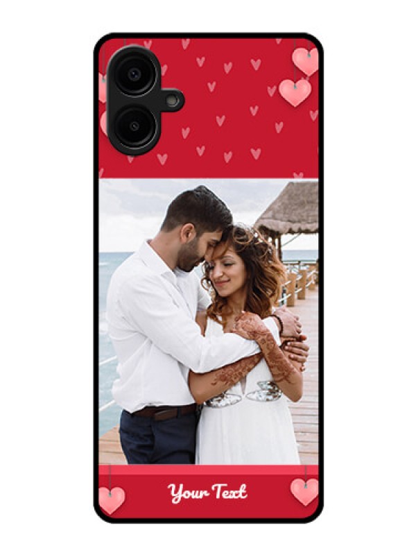 Custom Samsung Galaxy A06 Custom Glass Phone CaseValentines Day Design