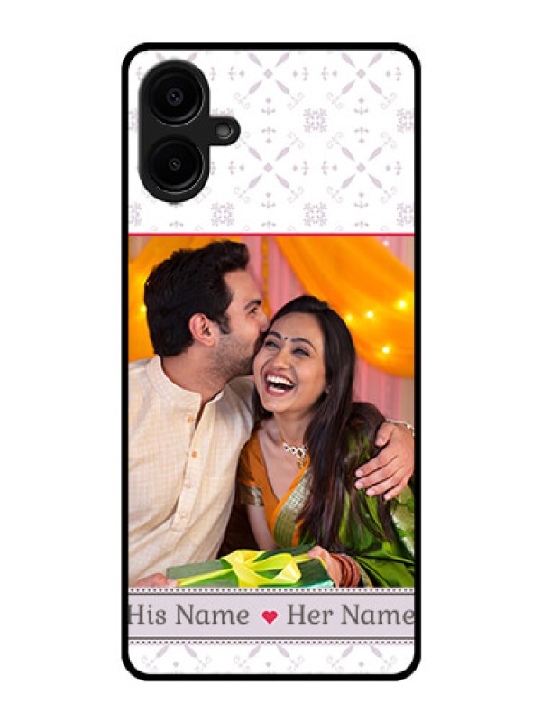 Custom Samsung Galaxy A06 Custom Glass Phone CaseWith Photo And Ethnic Design